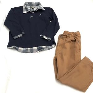 Calvin Klein toddler boy set 2 piece